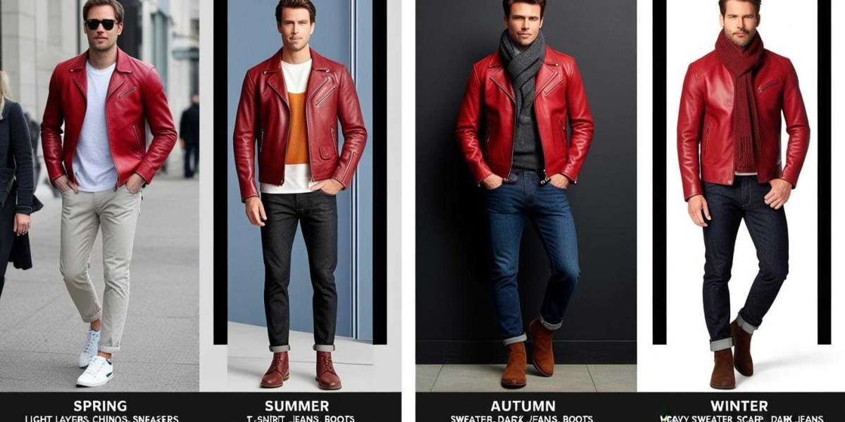 How to Style a Red Leather Racer Jacket for Every Season